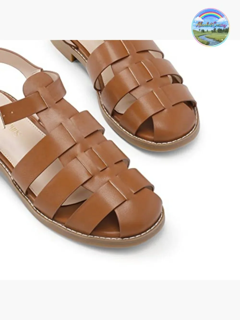 Fisherman Gladiator Braided Flat Sandal Woven Strappy Closed Toe Shoes - Picture 4 of 6